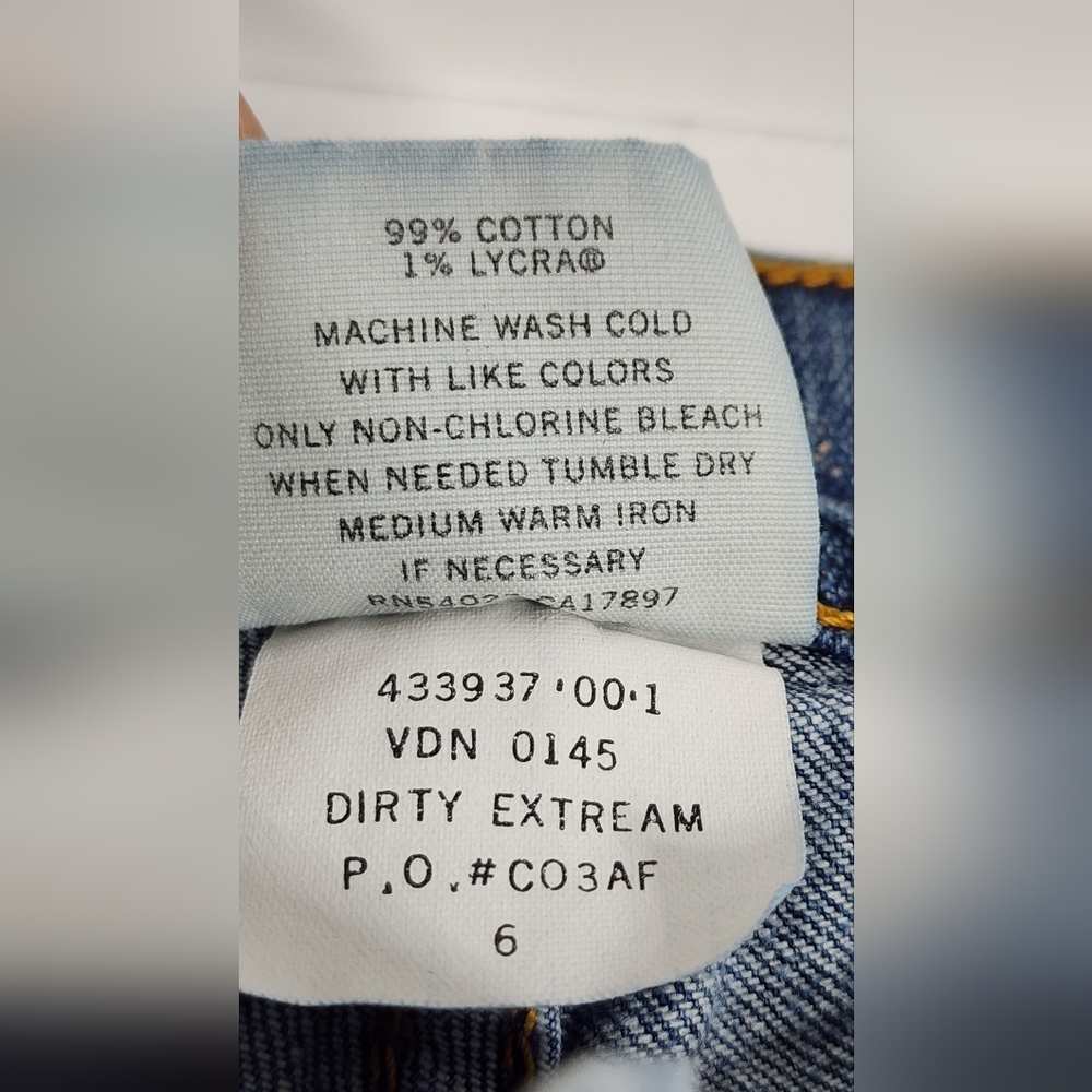 Banana Republic Women’s Mid-Rise Stretch Dirty Extreme Jeans Size 6 Blue - Picture 7 of 13